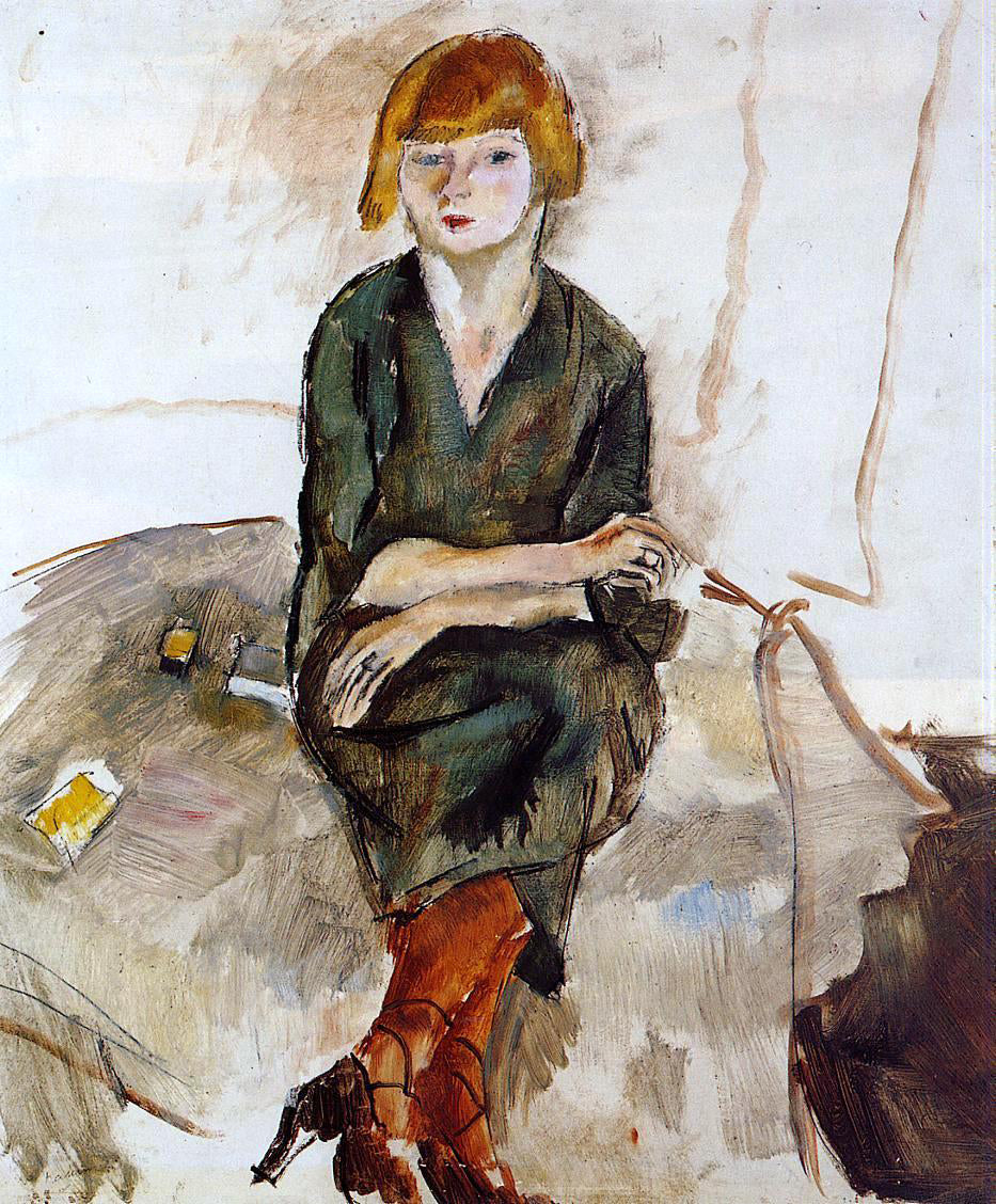  Jules Pascin Young English Woman - Hand Painted Oil Painting