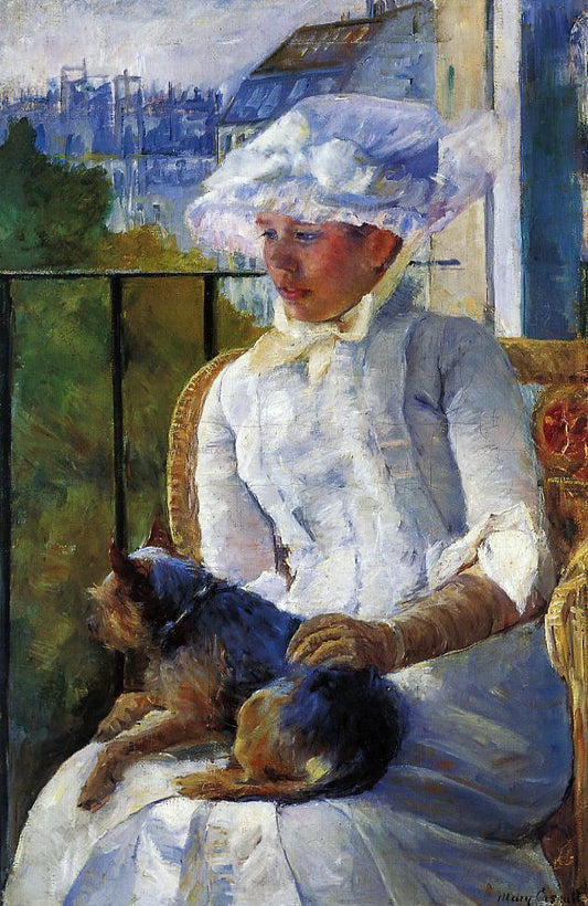  Mary Cassatt Young Girl at a Window - Hand Painted Oil Painting