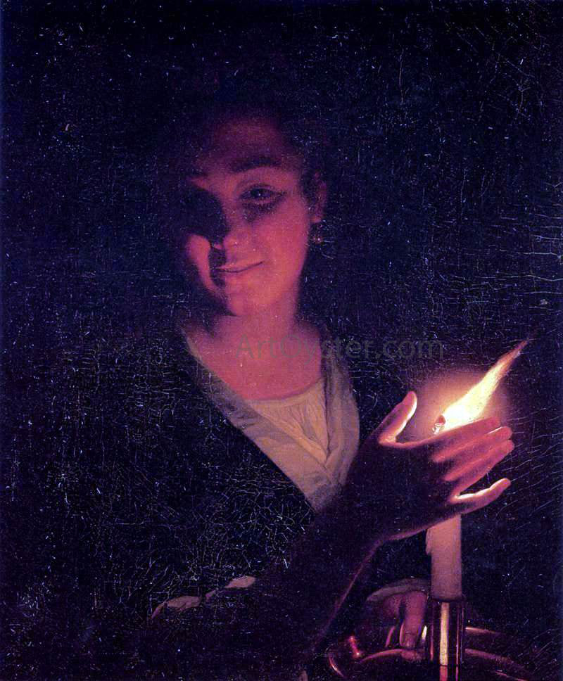  Godfried Schalcken Young Girl with a Candle - Hand Painted Oil Painting