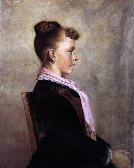  Samuel Richards Young Girl with Cat (also known as The Presumed Portrait of Little Gretchen) - Hand Painted Oil Painting
