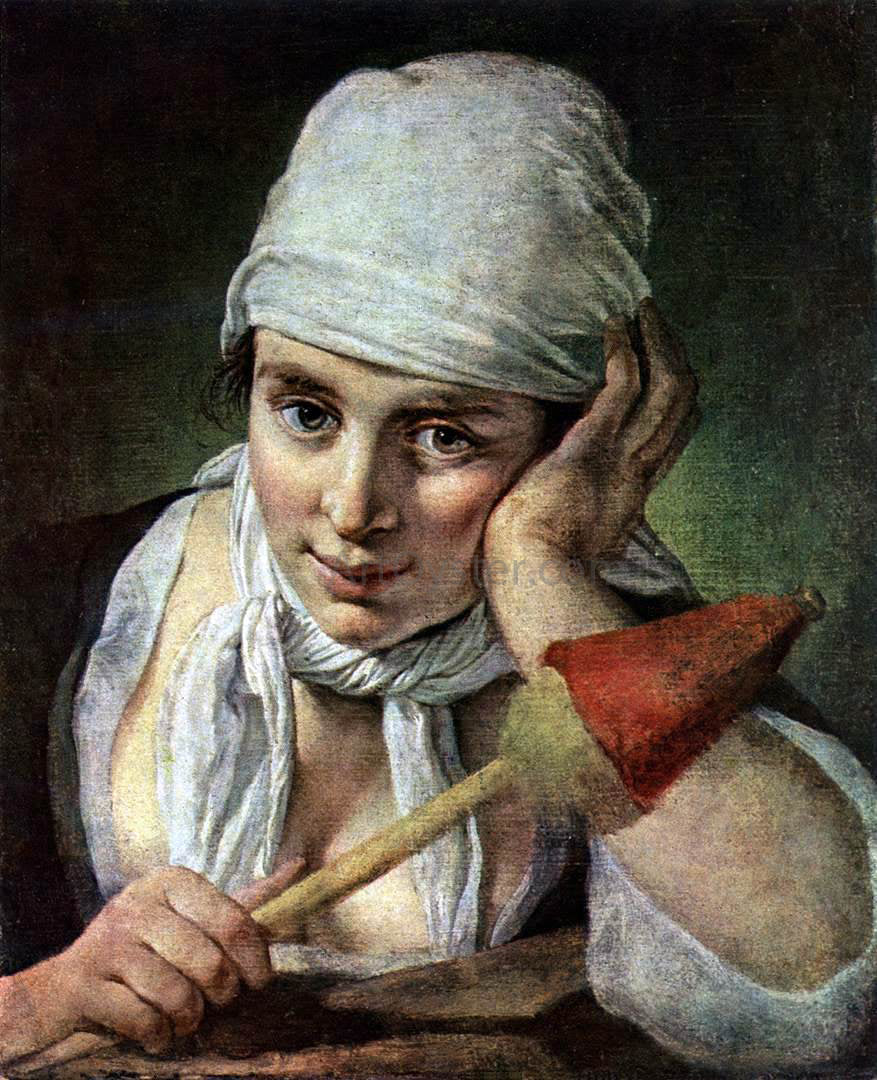  Pietro Antonio Rotari Young Girl with Distaff - Hand Painted Oil Painting