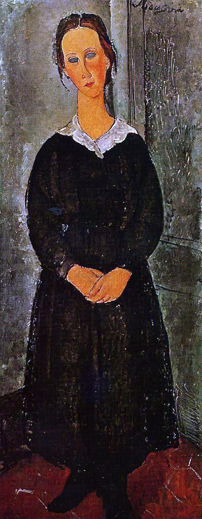  Amedeo Modigliani Young Servant Girl - Hand Painted Oil Painting